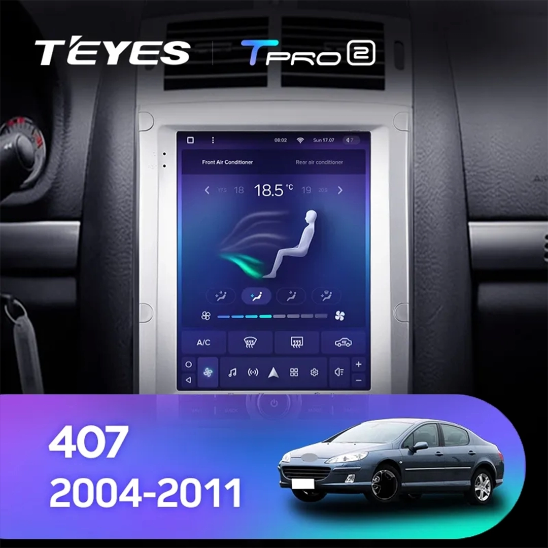Navigatie Auto Teyes Tip Tesla TPRO 2 Peugeot 407 2004-2011 3+32GB 9.7" QLED Octa-core 1.8Ghz, Android 4G Bluetooth 5.1 DSP [3]