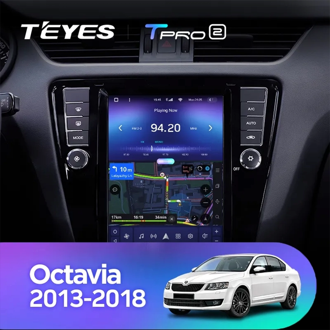 Navigatie Auto Teyes Tip Tesla TPRO 2 Skoda Octavia 3 2013-2018 3+32GB 9.7" QLED Octa-core 1.8Ghz, Android 4G Bluetooth 5.1 DSP [3]