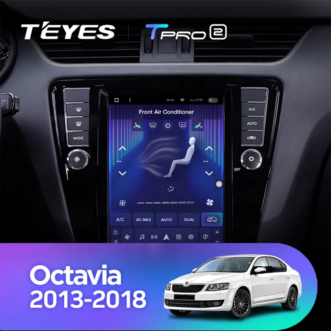 Navigatie Auto Teyes Tip Tesla TPRO 2 Skoda Octavia 3 2013-2018 3+32GB 9.7" QLED Octa-core 1.8Ghz, Android 4G Bluetooth 5.1 DSP [4]