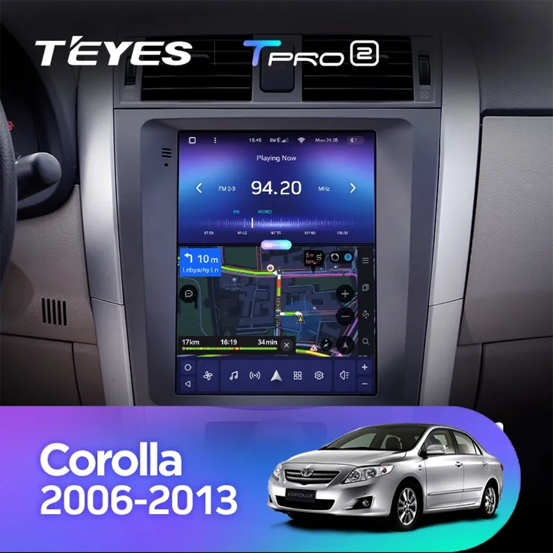Navigatie Auto Teyes Tip Tesla TPRO 2 Toyota Corolla 10 2006-2013 3+32GB 9.7" QLED Octa-core 1.8Ghz, Android 4G Bluetooth 5.1 DSP [5]