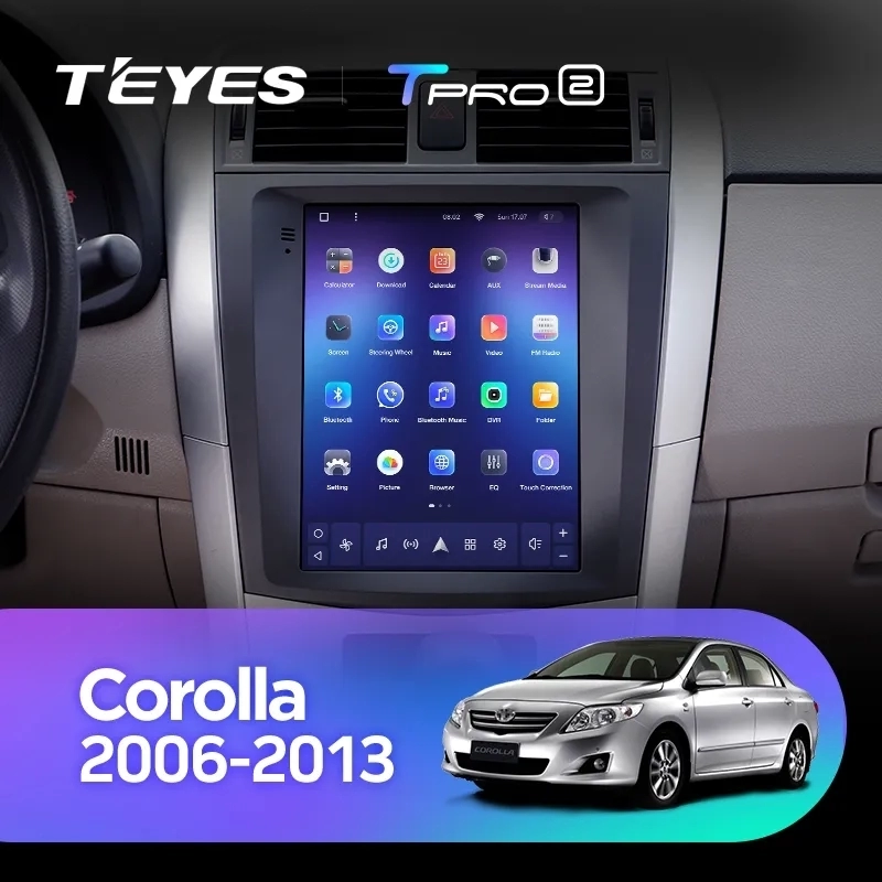 Navigatie Auto Teyes Tip Tesla TPRO 2 Toyota Corolla 10 2006-2013 3+32GB 9.7" QLED Octa-core 1.8Ghz, Android 4G Bluetooth 5.1 DSP [2]