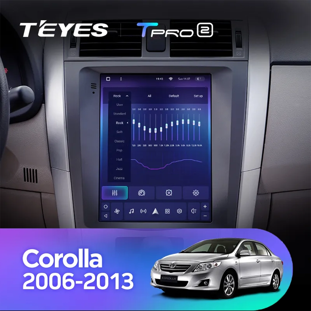 Navigatie Auto Teyes Tip Tesla TPRO 2 Toyota Corolla 10 2006-2013 4+64GB 9.7" QLED Octa-core 1.8Ghz, Android 4G Bluetooth 5.1 DSP [3]