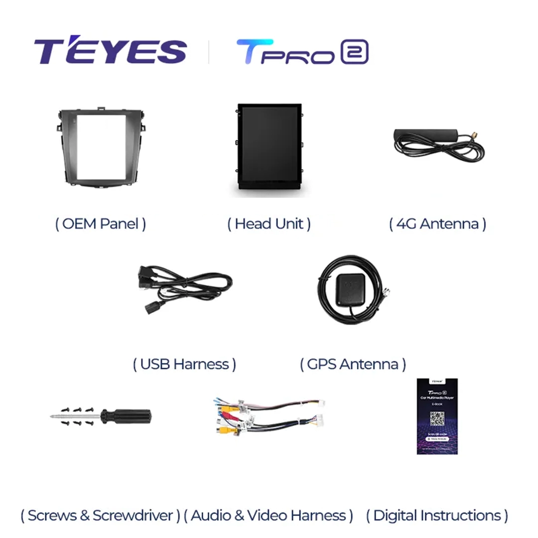 Navigatie Auto Teyes Tip Tesla TPRO 2 Toyota Corolla 10 2006-2013 4+64GB 9.7" QLED Octa-core 1.8Ghz, Android 4G Bluetooth 5.1 DSP [6]