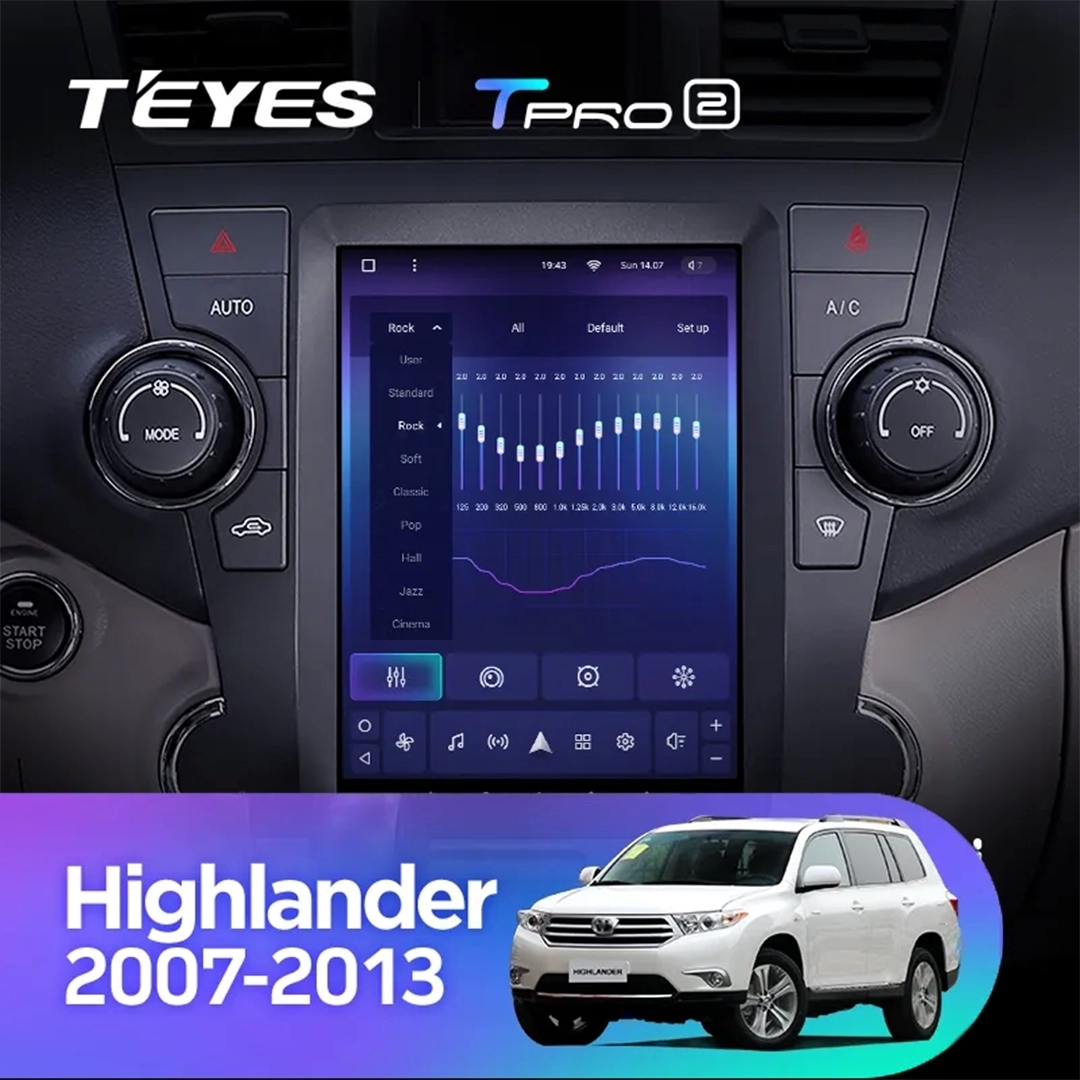Navigatie Auto Teyes Tip Tesla TPRO 2 Toyota Highlander 2 2007-2013 3+32GB 9.7" QLED Octa-core 1.8Ghz, Android 4G Bluetooth 5.1 DSP [3]