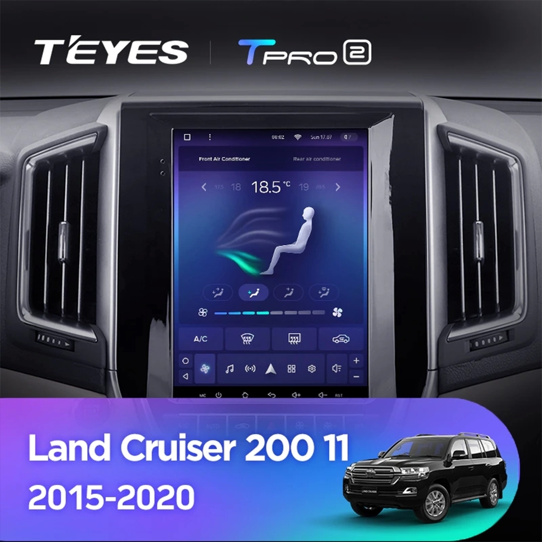 Navigatie Auto Teyes Tip Tesla TPRO 2 Toyota Land Cruiser 200 2015-2020 3+32GB 9.7" QLED Octa-core 1.8Ghz, Android 4G Bluetooth 5.1 DSP [3]