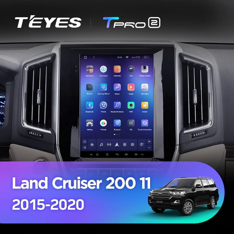 Navigatie Auto Teyes Tip Tesla TPRO 2 Toyota Land Cruiser 200 2015-2020 3+32GB 9.7" QLED Octa-core 1.8Ghz, Android 4G Bluetooth 5.1 DSP [2]