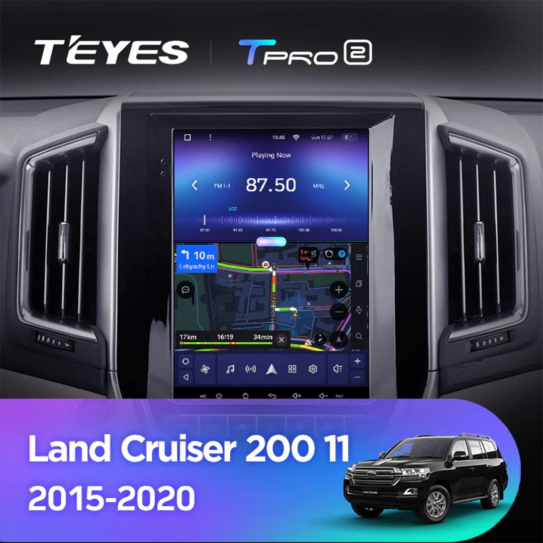 Navigatie Auto Teyes Tip Tesla TPRO 2 Toyota Land Cruiser 200 2015-2020 4+64GB 9.7" QLED Octa-core 1.8Ghz, Android 4G Bluetooth 5.1 DSP [5]