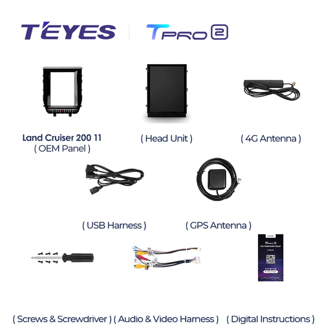 Navigatie Auto Teyes Tip Tesla TPRO 2 Toyota Land Cruiser 200 2015-2020 4+64GB 9.7" QLED Octa-core 1.8Ghz, Android 4G Bluetooth 5.1 DSP [6]