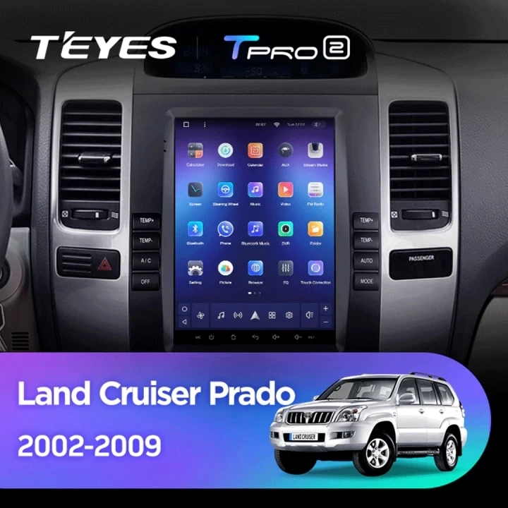 Navigatie Auto Teyes Tip Tesla TPRO 2 Toyota Land Cruiser Prado J120 2002-2009 3+32GB 9.7" QLED Octa-core 1.8Ghz, Android 4G Bluetooth 5.1 DSP [2]