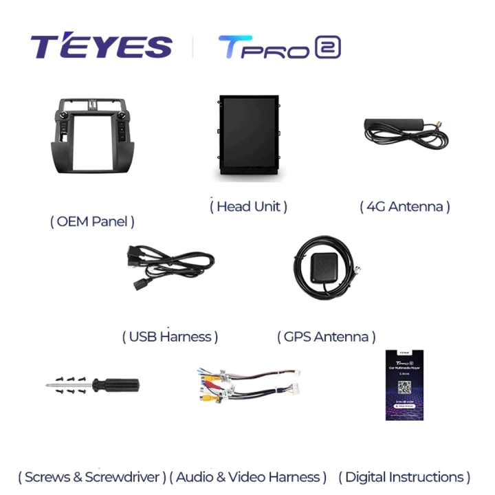 Navigatie Auto Teyes Tip Tesla TPRO 2 Toyota Land Cruiser Prado J150 2013-2017 3+32GB 9.7" QLED Octa-core 1.8Ghz, Android 4G Bluetooth 5.1 DSP [6]