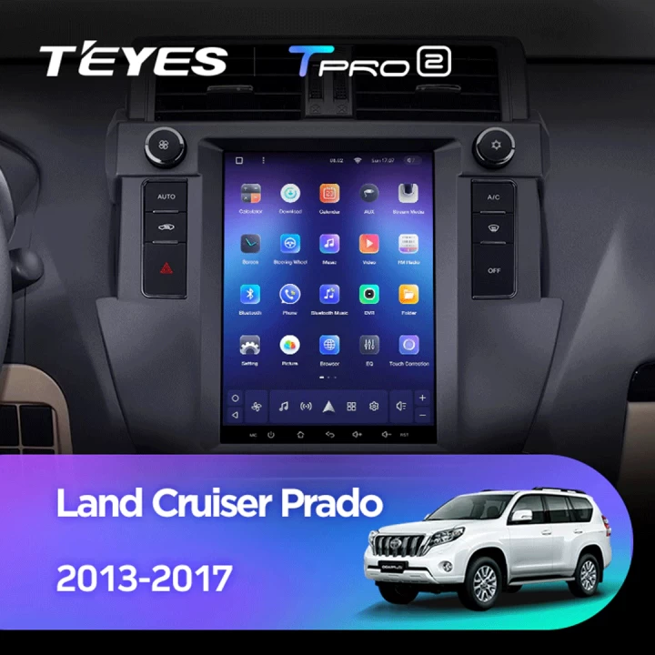 Navigatie Auto Teyes Tip Tesla TPRO 2 Toyota Land Cruiser Prado J150 2013-2017 4+64GB 9.7" QLED Octa-core 1.8Ghz, Android 4G Bluetooth 5.1 DSP [2]