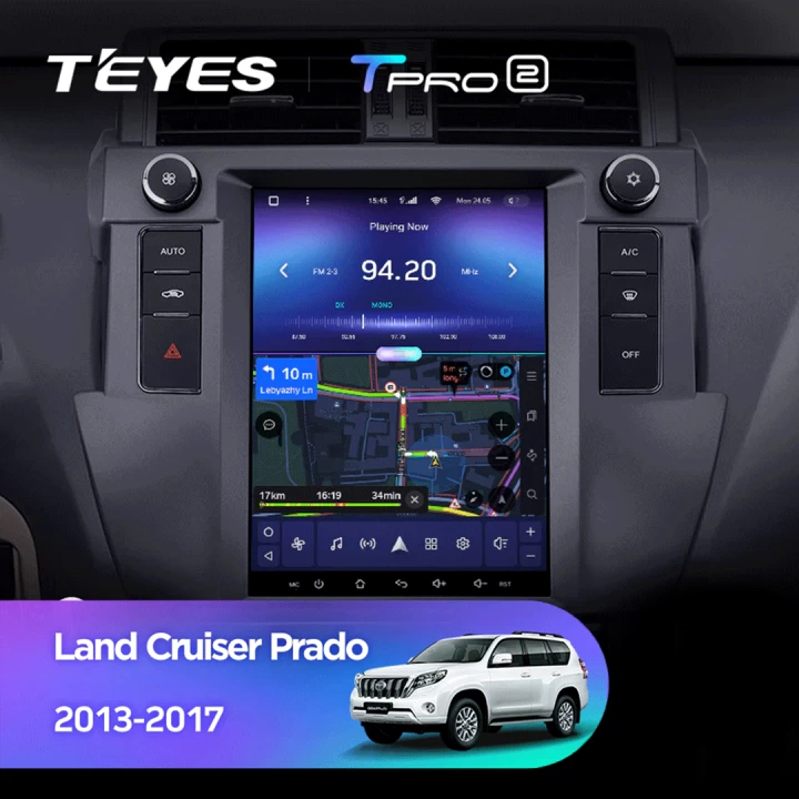 Navigatie Auto Teyes Tip Tesla TPRO 2 Toyota Land Cruiser Prado J150 2013-2017 4+64GB 9.7" QLED Octa-core 1.8Ghz, Android 4G Bluetooth 5.1 DSP [5]