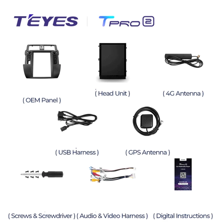 Navigatie Auto Teyes Tip Tesla TPRO 2 Toyota Land Cruiser Prado J150 2013-2017 4+64GB 9.7" QLED Octa-core 1.8Ghz, Android 4G Bluetooth 5.1 DSP [6]