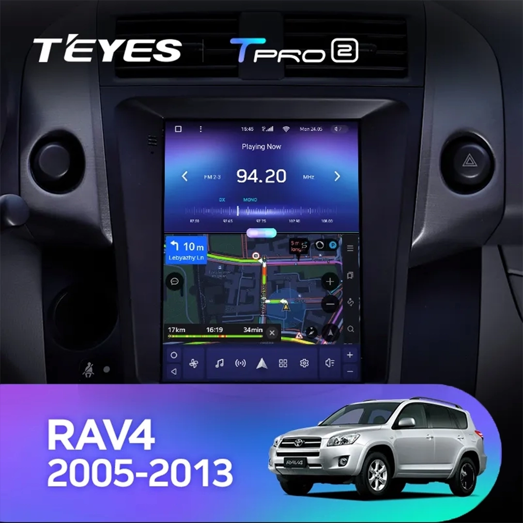 Navigatie Auto Teyes Tip Tesla TPRO 2 Toyota RAV4 XA30 2005-2013 3+32GB 9.7" QLED Octa-core 1.8Ghz, Android 4G Bluetooth 5.1 DSP [3]