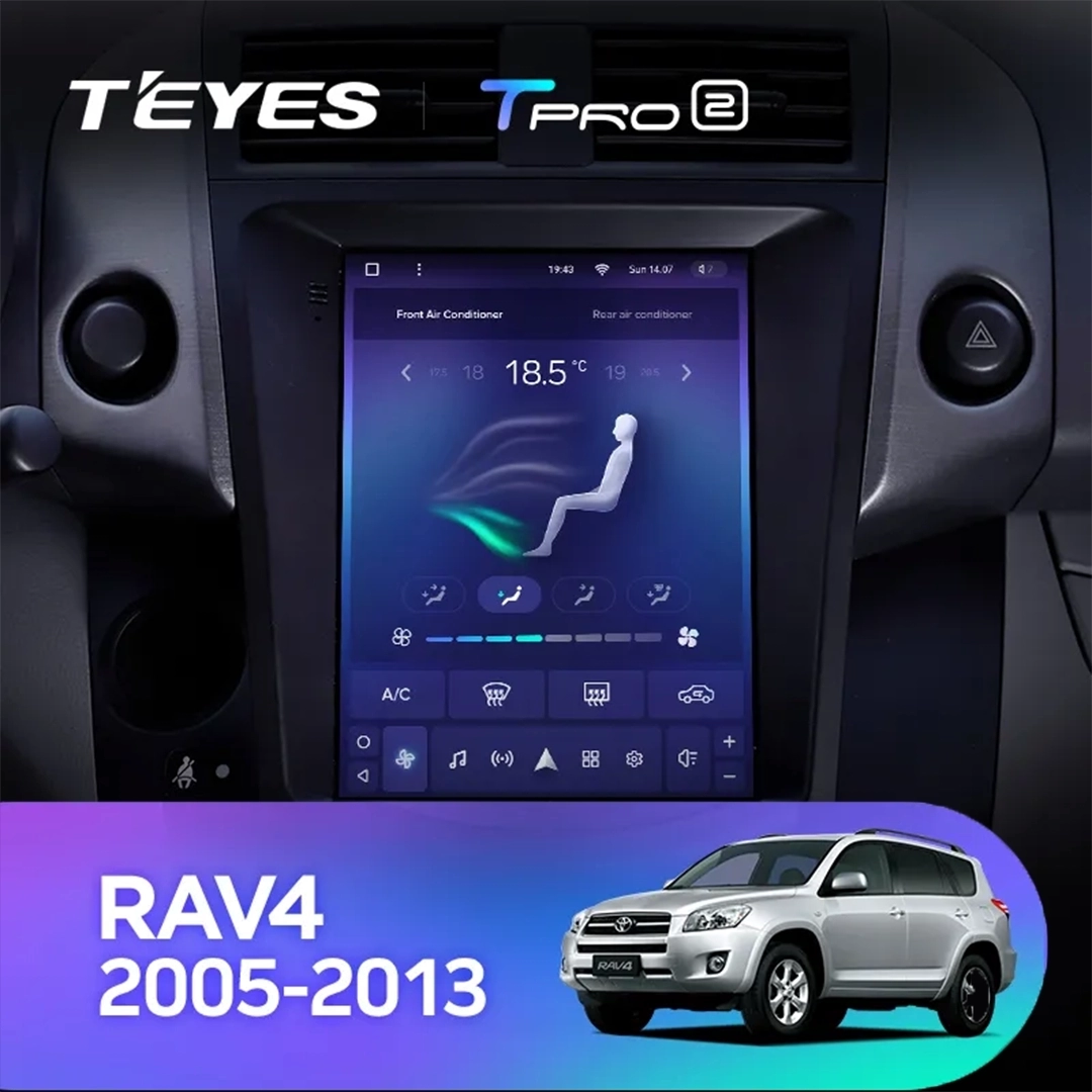 Navigatie Auto Teyes Tip Tesla TPRO 2 Toyota RAV4 XA30 2005-2013 3+32GB 9.7" QLED Octa-core 1.8Ghz, Android 4G Bluetooth 5.1 DSP [4]
