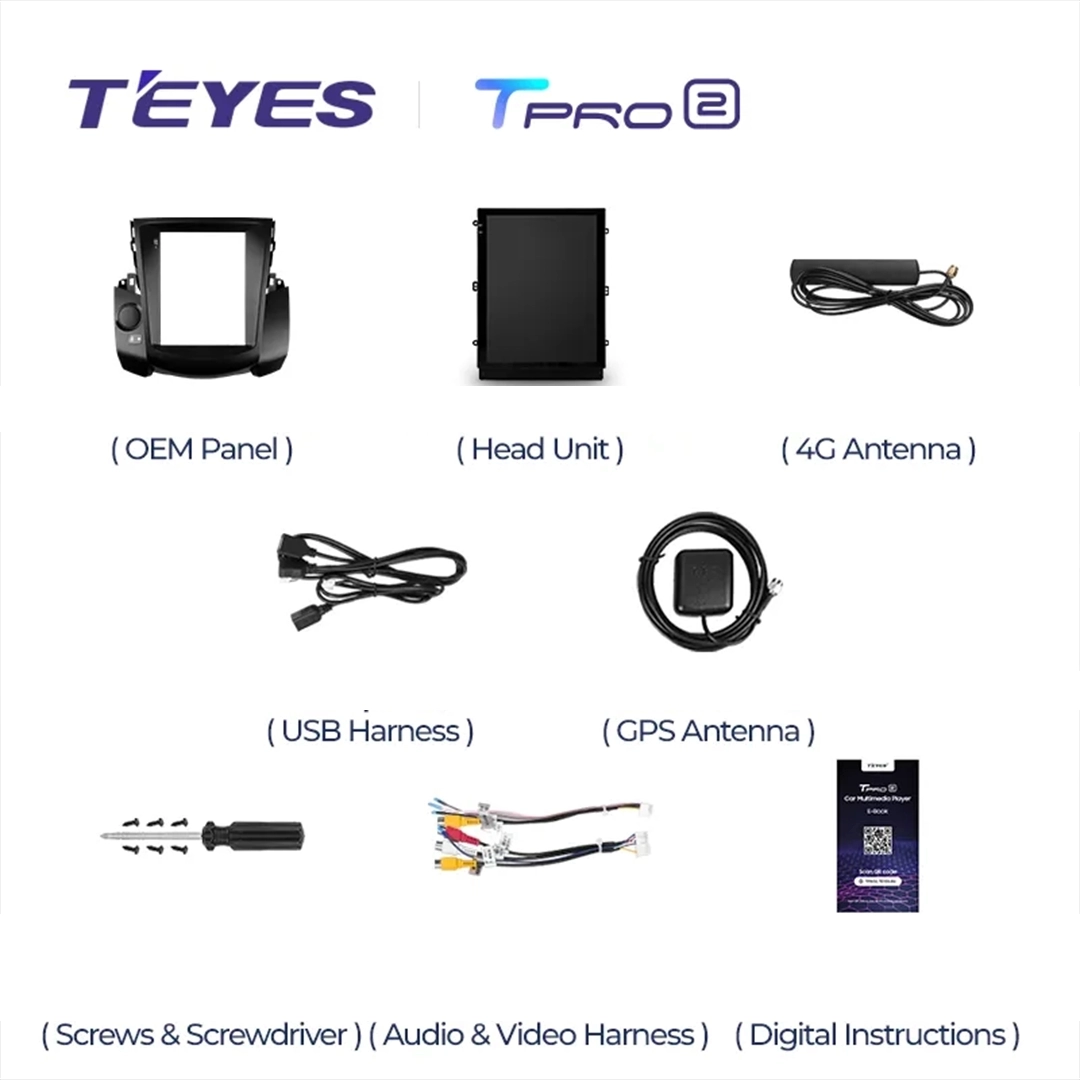 Navigatie Auto Teyes Tip Tesla TPRO 2 Toyota RAV4 XA30 2005-2013 3+32GB 9.7" QLED Octa-core 1.8Ghz, Android 4G Bluetooth 5.1 DSP [6]