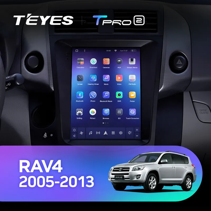 Navigatie Auto Teyes Tip Tesla TPRO 2 Toyota RAV4 XA30 2005-2013 4+64GB 9.7" QLED Octa-core 1.8Ghz, Android 4G Bluetooth 5.1 DSP [2]