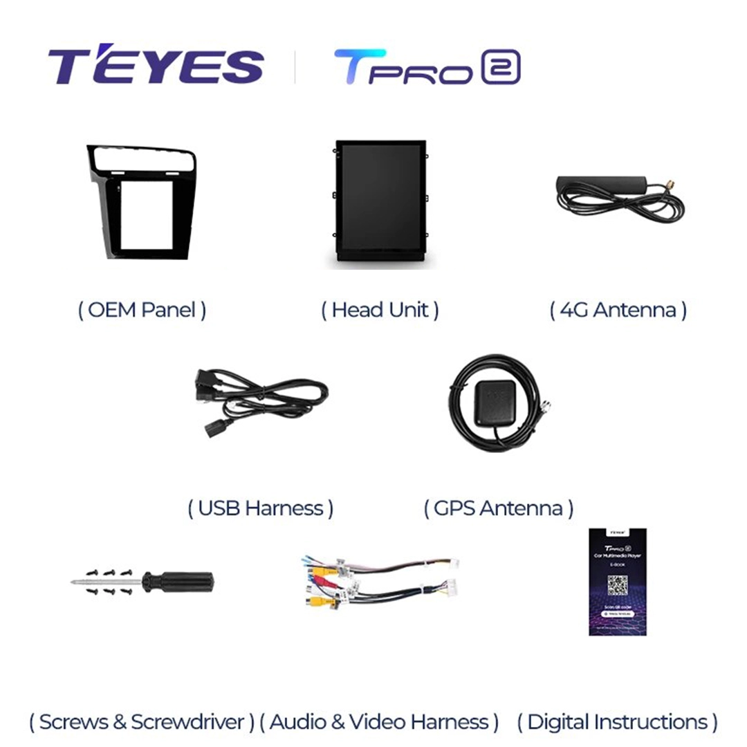 Navigatie Auto Teyes Tip Tesla TPRO 2 Volkswagen Golf 7 2012-2020 3+32GB 9.7" QLED Octa-core 1.8Ghz, Android 4G Bluetooth 5.1 DSP [5]