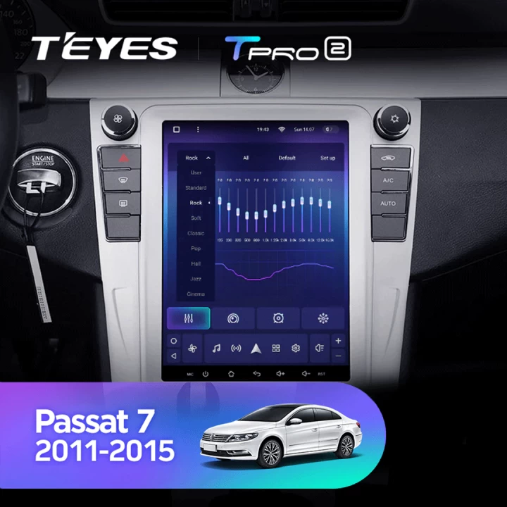 Navigatie Auto Teyes Tip Tesla TPRO 2 Volkswagen Passat B7 2011-2015 4+64GB 9.7" QLED Octa-core 1.8Ghz, Android 4G Bluetooth 5.1 DSP [4]