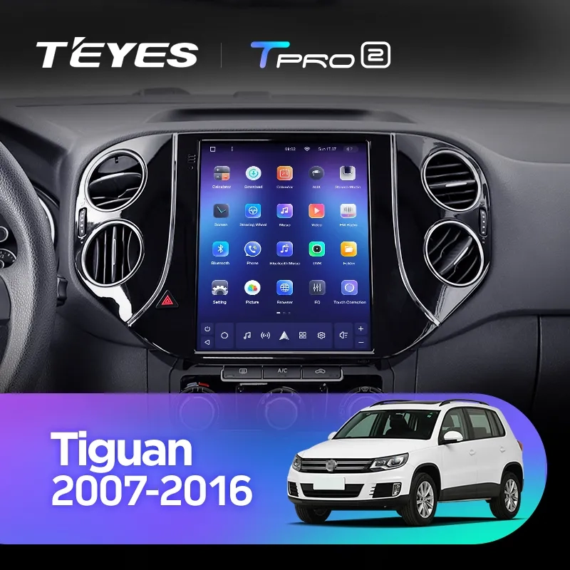 Navigatie Auto Teyes Tip Tesla TPRO 2 Volkswagen Tiguan 1 2006-2016 4+64GB 9.7" QLED Octa-core 1.8Ghz, Android 4G Bluetooth 5.1 DSP [2]
