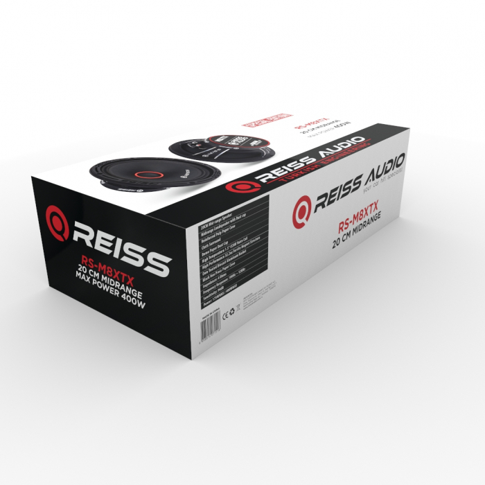 Set difuzoare auto Reiss Audio RS-M8XTX, midrange, 200mm, 4 Ohm, 400W [3]