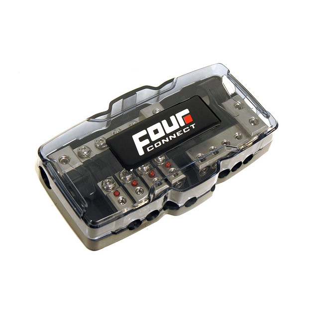 Suport pentru sigurante +/- FOUR Connect 2×50/4x20mm2 [2]