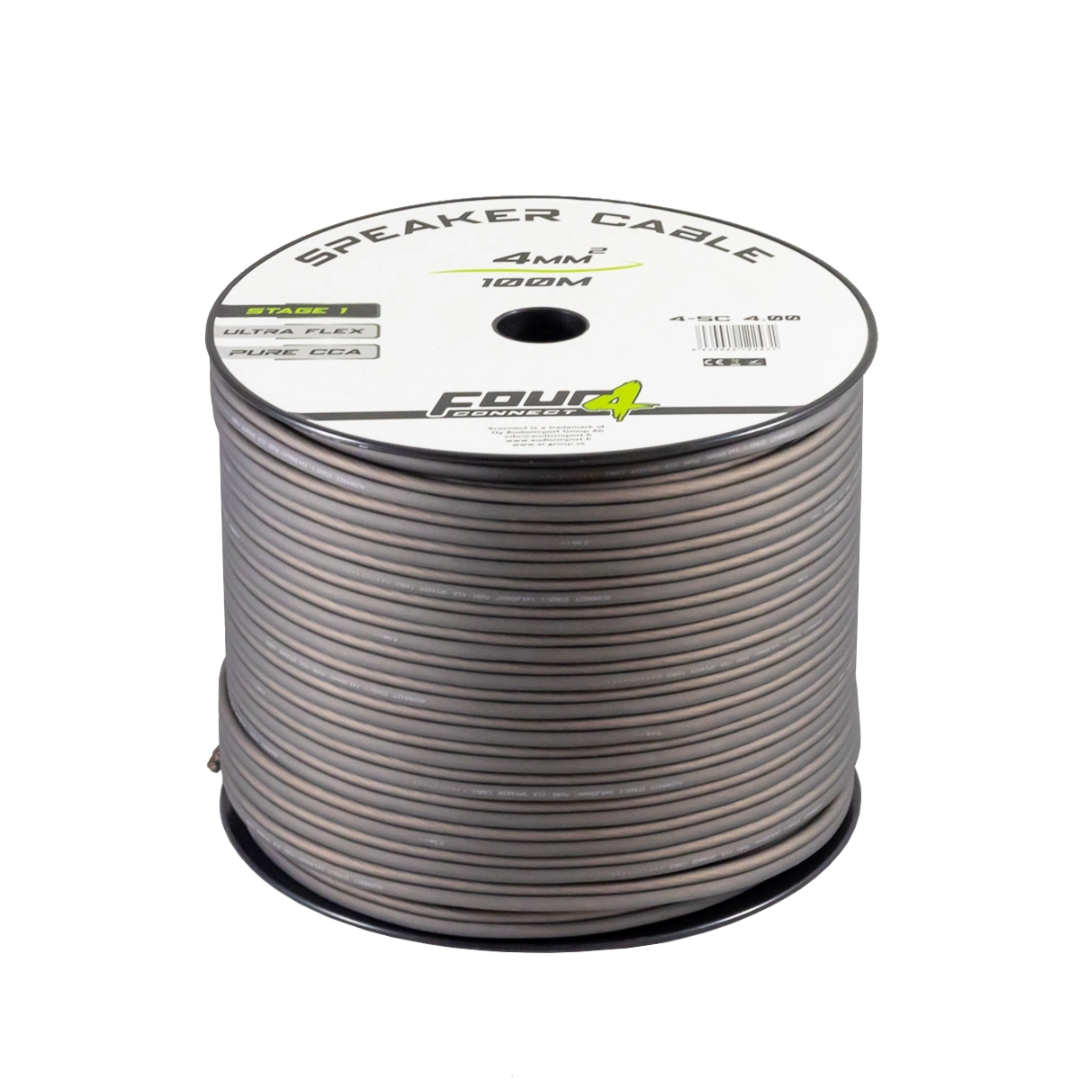 Cablu difuzoare - Cablu boxe Four Connect, 4-SC4.00, Stage 1, Rola 100 m, 4.0 mm, OFCA
