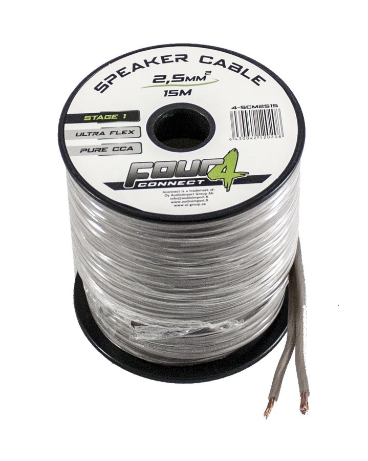 Cablu difuzoare - Cablu boxe Four Connect, 4-SCM2515, Stage 1, 15 M, 2.5 MM2, OFCA