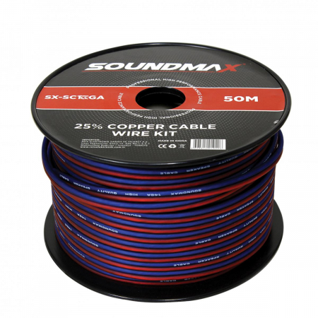 ACCESORII INSTALARE - Cablu difuzoare auto 2x2.6 mm2, 25% cupru