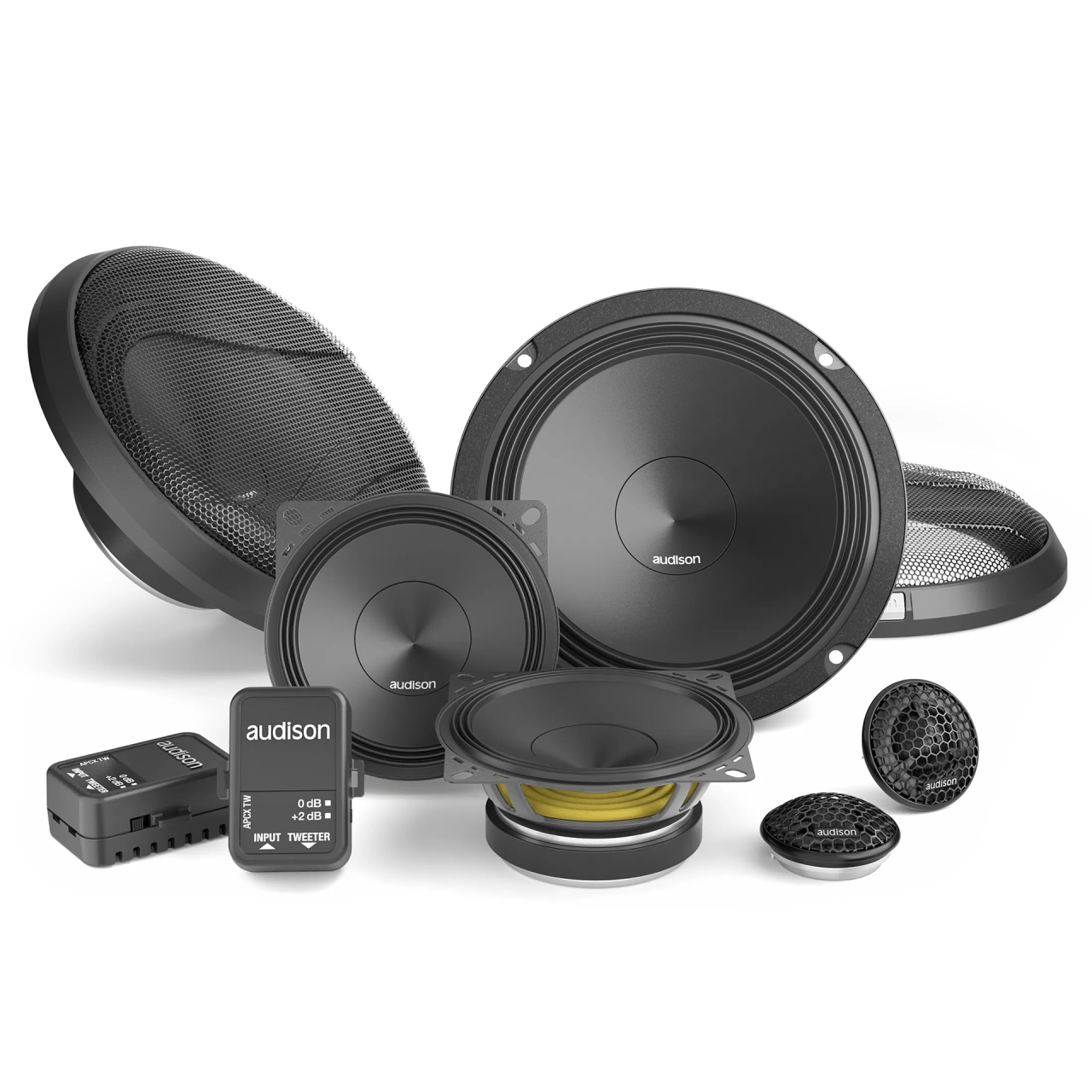 Audison - DIFUZOARE AUTO AUDISON PRIMA APK 163, SET SISTEM 3 CAI, 165MM, 125W RMS