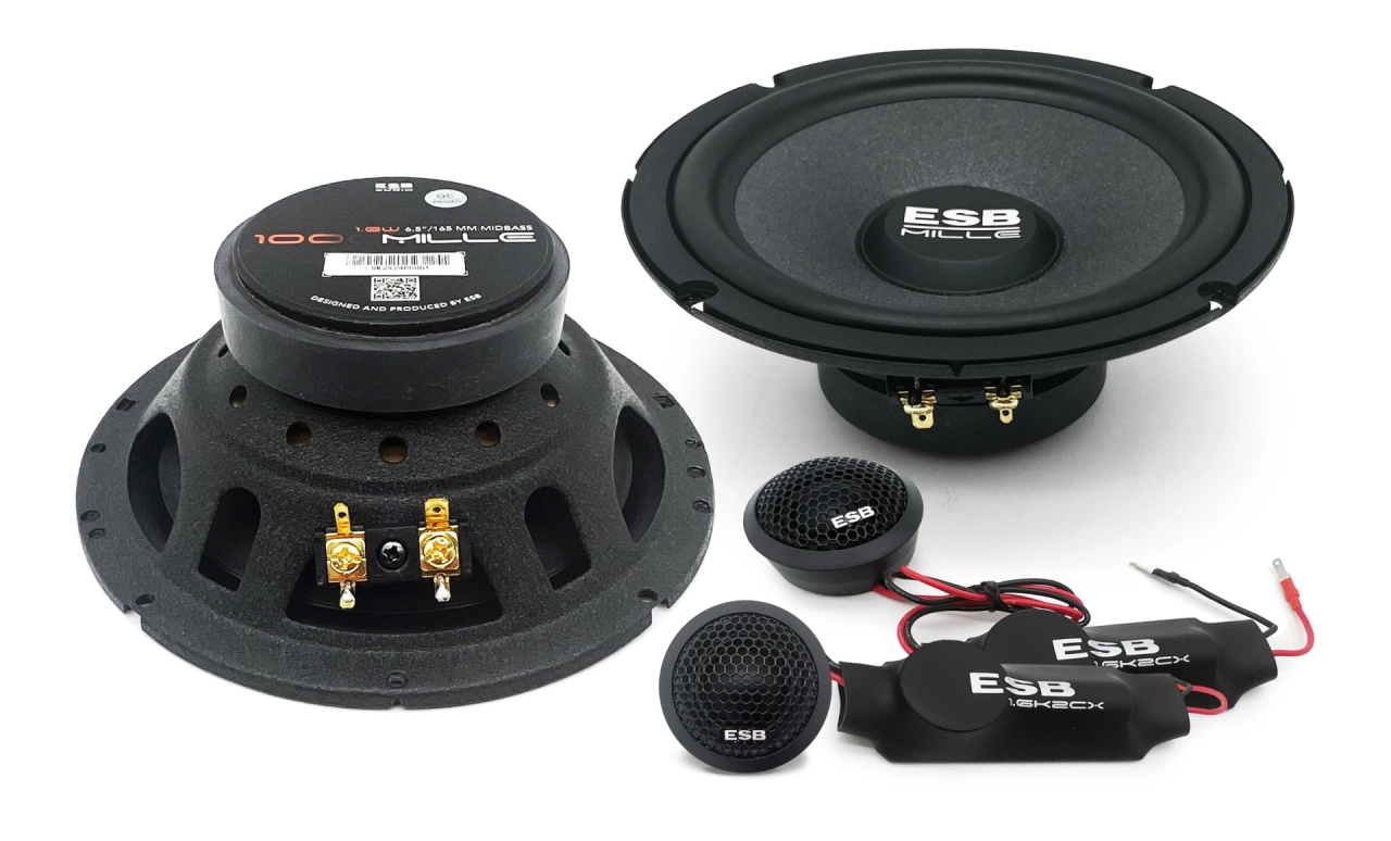 ESB - Difuzoare auto ESB 1000 1.6K2X, set sistem 2 căi, 165mm, 90W RMS, 4Ω, 4 difuzoare