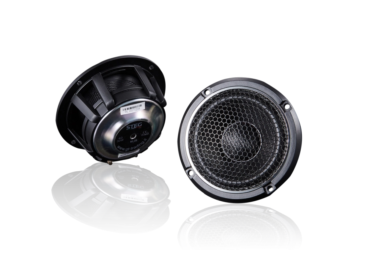 Steg - Difuzoare auto Steg ML35, 89mm, 30W RMS, 4Ω, set 2 difuzoare