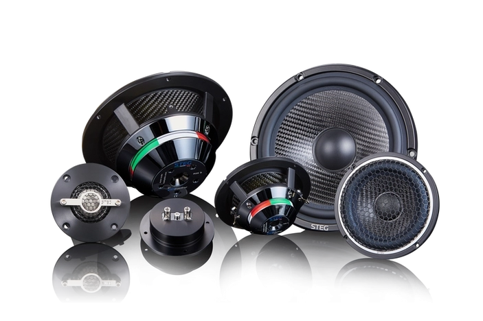 Steg - Difuzoare auto Steg MSS1 MSS3 II MSS6, sistem 3 cai, 300W RMS, 4Ω, set 6 difuzoare