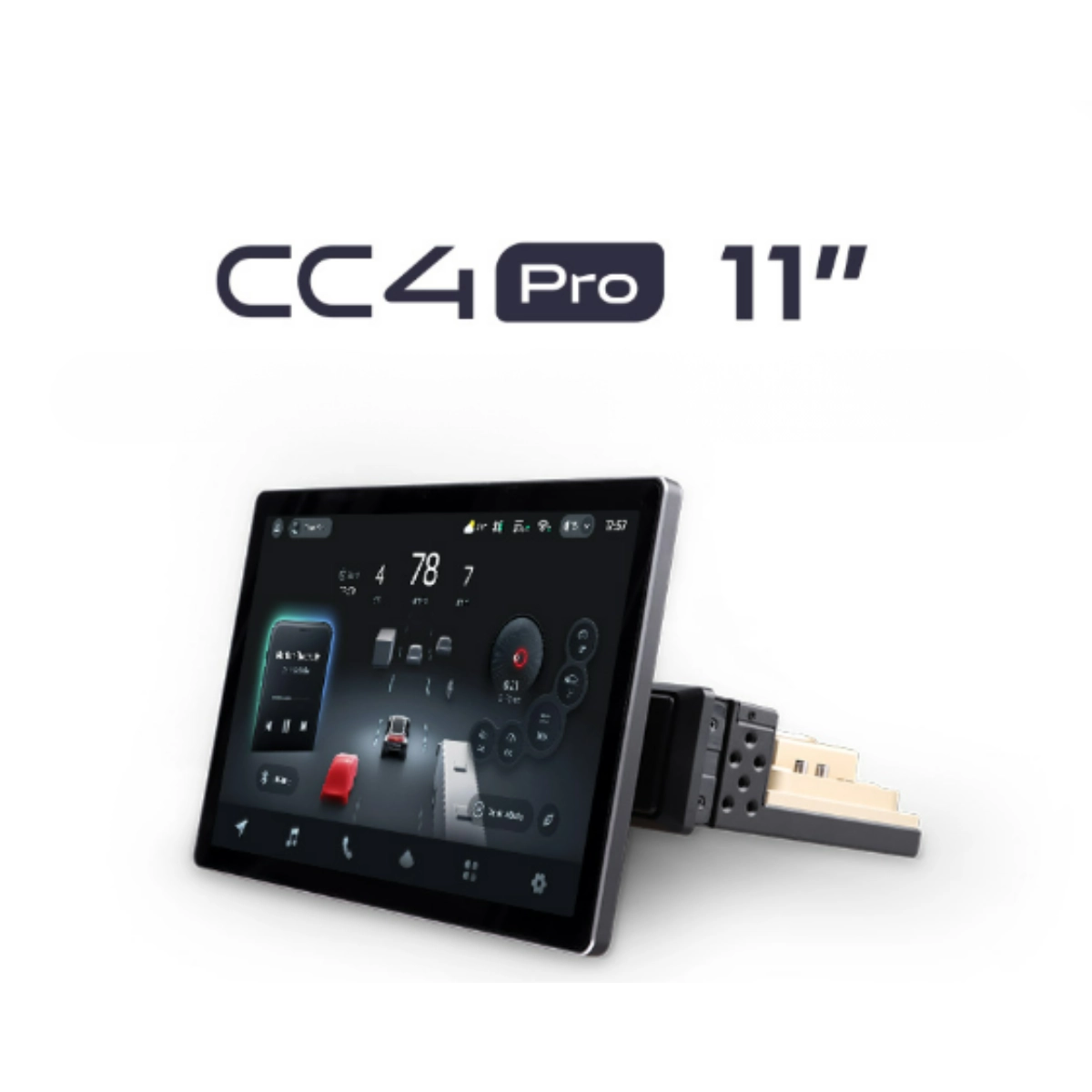 Navigatii Universale - Navigatie Auto cu Asistenta AI Teyes CC4 PRO ECRAN ROTATIV 8+128GB 11" QLED, Android 13, 5G, 7.1 DSP, CarPlay