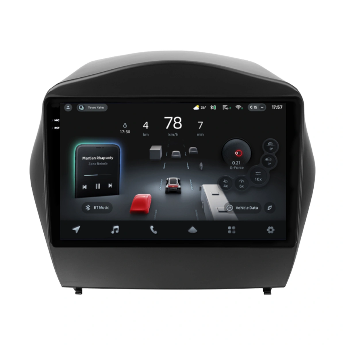 Import - Navigatie Auto cu Asistenta AI Teyes CC4 PRO Hyundai Tucson 2 2009-2015 8+128GB 9.5" QLED, Android 13, 5G, 7.1 DSP, CarPlay