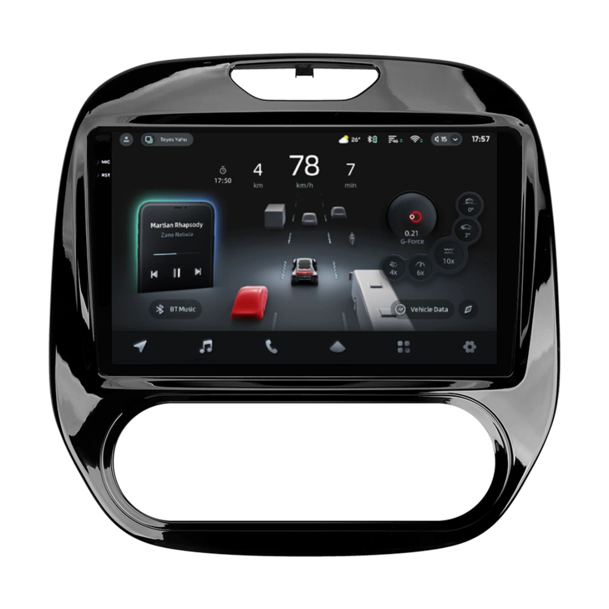 NAVIGATII RENAULT - Navigatie Auto cu Asistenta AI Teyes CC4 PRO Renault Captur 2016-2019 8+128GB 9.5" QLED, Android 13, 5G, 7.1 DSP, CarPlay