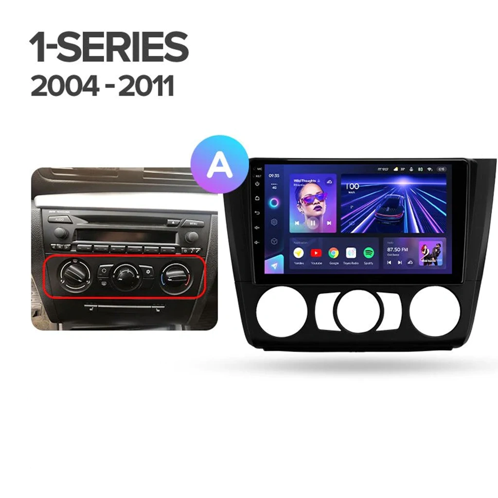 Navigatie Auto MOSS M2 BMW Seria 1 E82 2004-2013 4+64GB 9" IPS Octa-core 1.6Ghz, Android 4G Bluetooth 5.1 DSP [5]