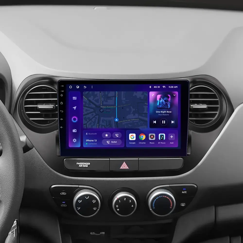 Navigatie Auto MOSS M2 Hyundai i10 2013-2016 4+64GB 10" IPS Octa-core 1.6Ghz, Android 4G Bluetooth 5.1 DSP [1]