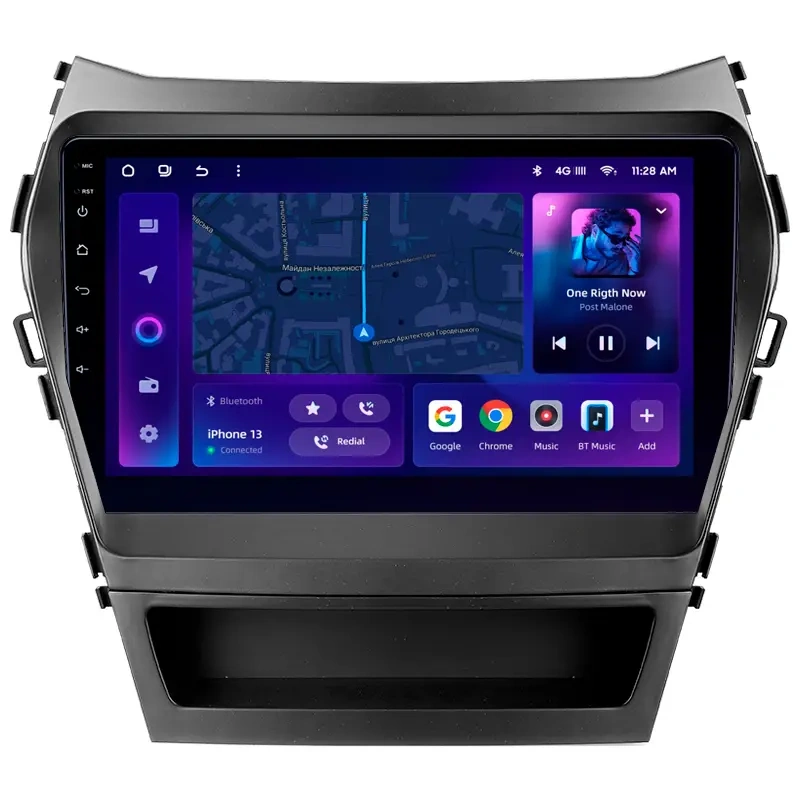 Import - Navigatie Auto MOSS M2 Hyundai Santa Fe 3 2013-2018 4+64GB 9" IPS Octa-core 1.6Ghz, Android 4G Bluetooth 5.1 DSP