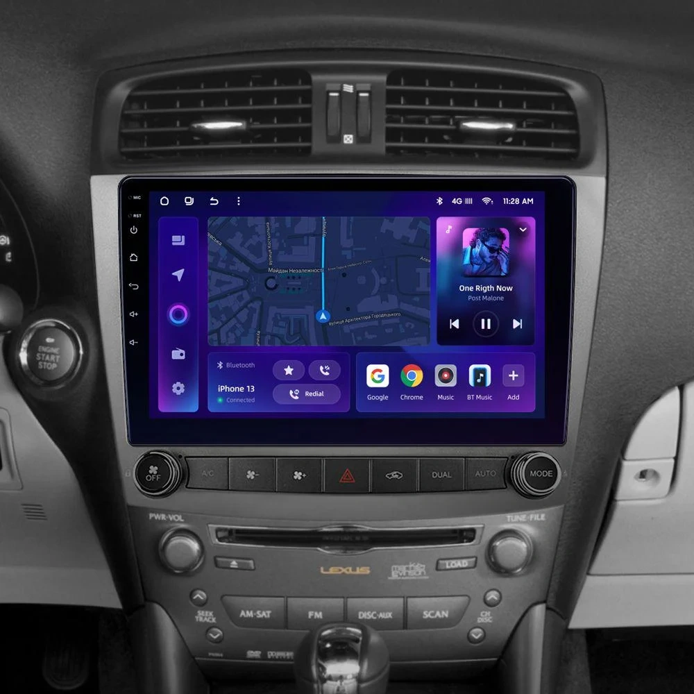 Navigatie Auto MOSS M2 Lexus IS 2005-2013 4+32GB 10" IPS Octa-core 1.6Ghz, Android 4G Bluetooth 5.1 DSP [1]