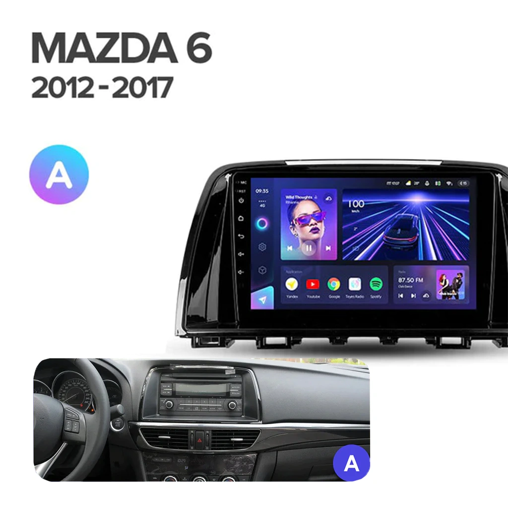 Navigatie Auto MOSS M2 Mazda 6 2012-2017 4+32GB 9" IPS Octa-core 1.6Ghz, Android 4G Bluetooth 5.1 DSP [5]