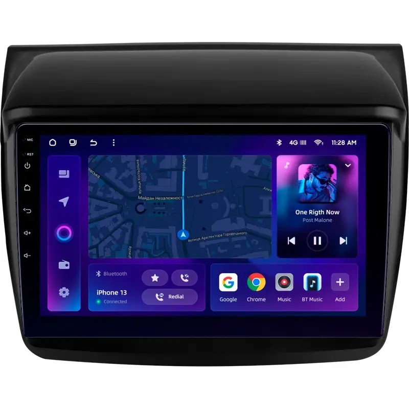 Navigatii Auto - Navigatie Auto MOSS M2 Mitsubishi Pajero Sport 2 2008-2016 4+32GB 9" IPS Octa-core 1.6Ghz, Android 4G Bluetooth 5.1 DSP