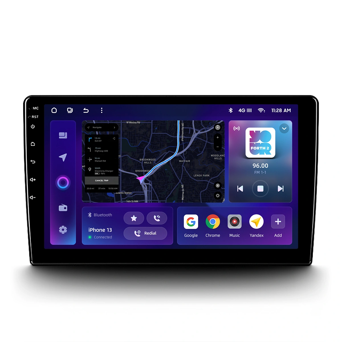 Navigatie Auto MOSS M2 Renault Captur 2016-2019 4+64GB 9" IPS Octa-core 1.6Ghz, Android 4G Bluetooth 5.1 DSP [2]