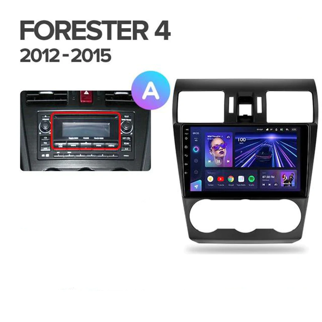 Navigatie Auto MOSS M2 Subaru Forester 4 2012-2018 4+32GB 9" IPS Octa-core 1.6Ghz, Android 4G Bluetooth 5.1 DSP [5]