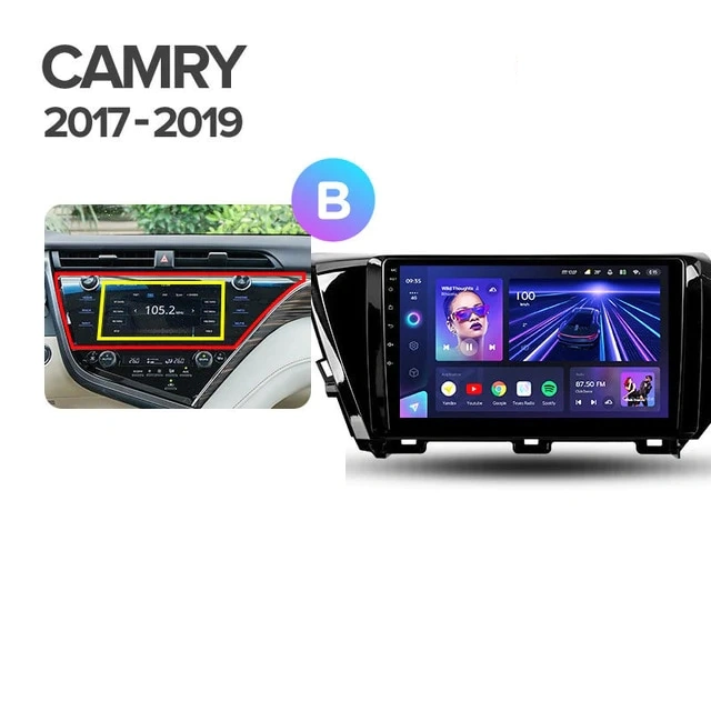 Navigatie Auto MOSS M2 Toyota Camry 8 2017-2020 4+64GB 10" IPS Octa-core 1.6Ghz, Android 4G Bluetooth 5.1 DSP [6]