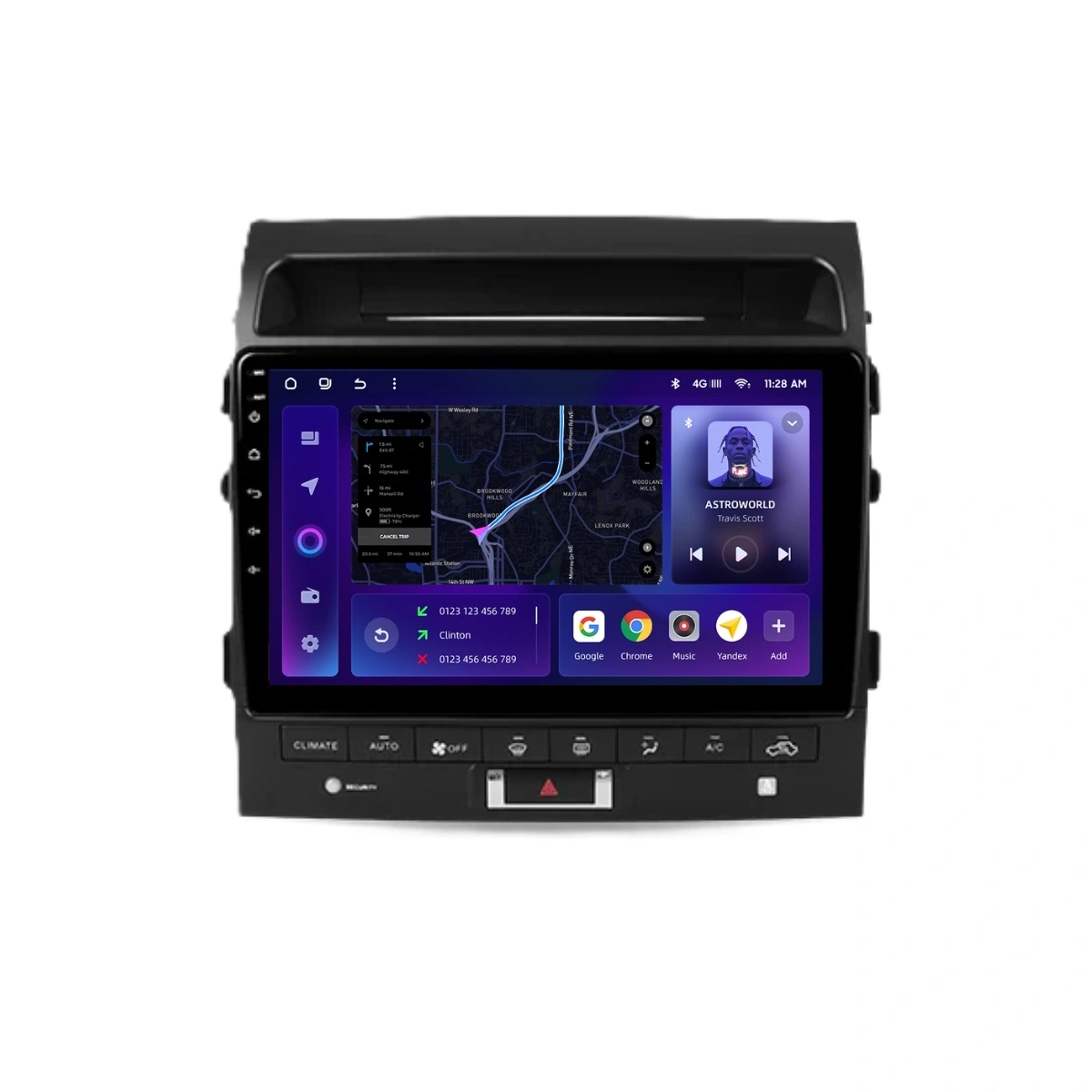 Import - Navigatie Auto MOSS M2 Toyota Land Cruiser 11 J200 2007-2015 4+64GB 10" IPS Octa-core 1.6Ghz, Android 4G Bluetooth 5.1 DSP