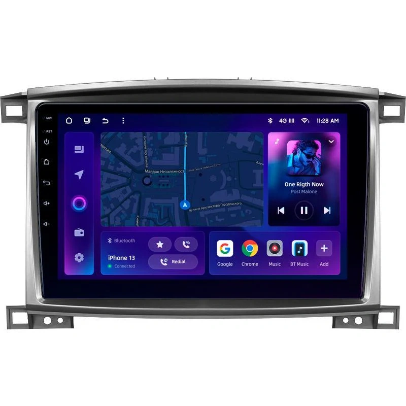 NAVIGATII TOYOTA - Navigatie Auto MOSS M2 Toyota Land Cruiser LC J100 2002-2007 4+32GB 10" IPS Octa-core 1.6Ghz, Android 4G Bluetooth 5.1 DSP