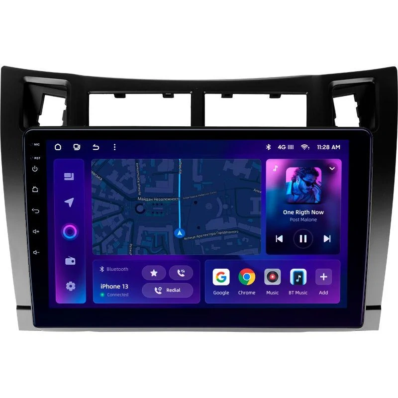 Navigatii Auto - Navigatie Auto MOSS M2 Toyota Yaris 2005-2012 4+64GB 9" IPS Octa-core 1.6Ghz, Android 4G Bluetooth 5.1 DSP