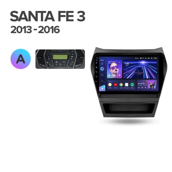 Navigatie Auto Teyes CC3 2K 360 Hyundai Santa Fe 3 2013-2018 6+128GB 9.5" QLED Octa-core 2Ghz Android 4G Bluetooth 5.1 DSP [3]