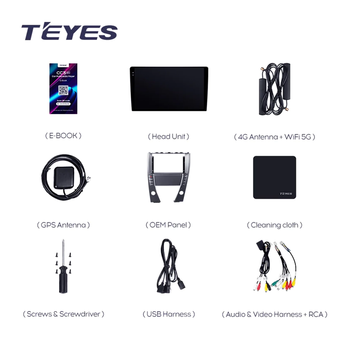 Navigatie Auto Teyes CC3 2K 360° Lexus ES 2006-2012 6+128GB 9.5" QLED Octa-core 2Ghz, Android 4G Bluetooth 5.1 DSP [9]